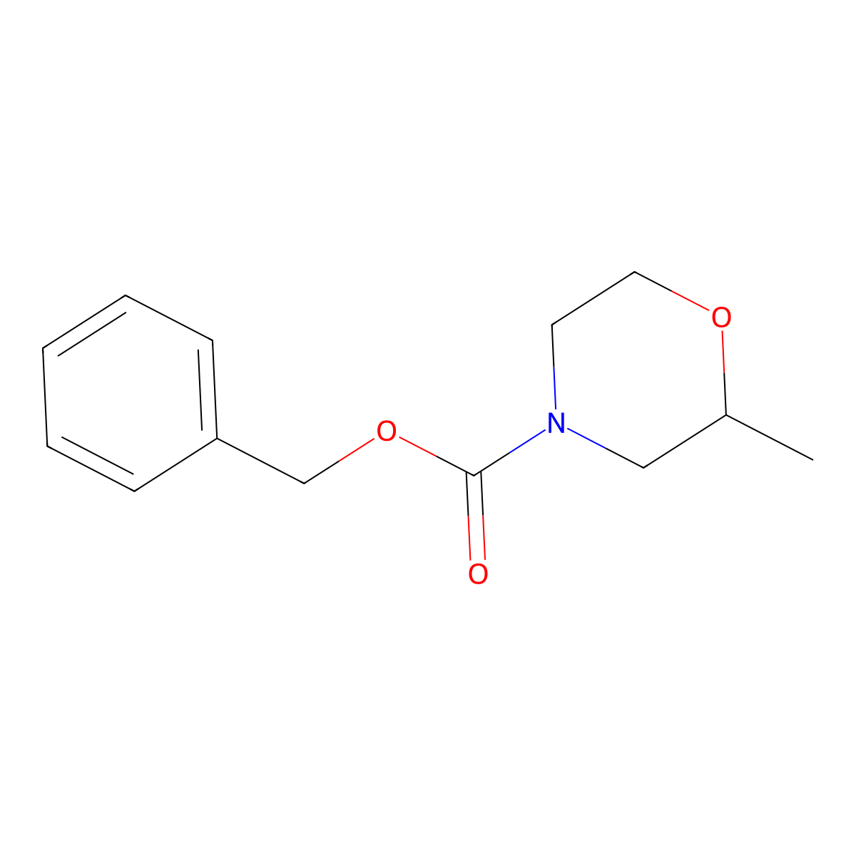 Benzyl 2-methylmorpholine-4-carboxylate molecular structure, CAS 1217098-31-1