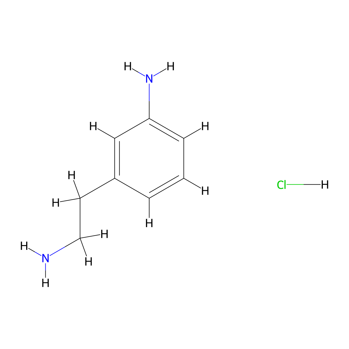 3-(2-Aminoethyl)aniline hydrochloride molecular structure, CAS 1217099-81-4
