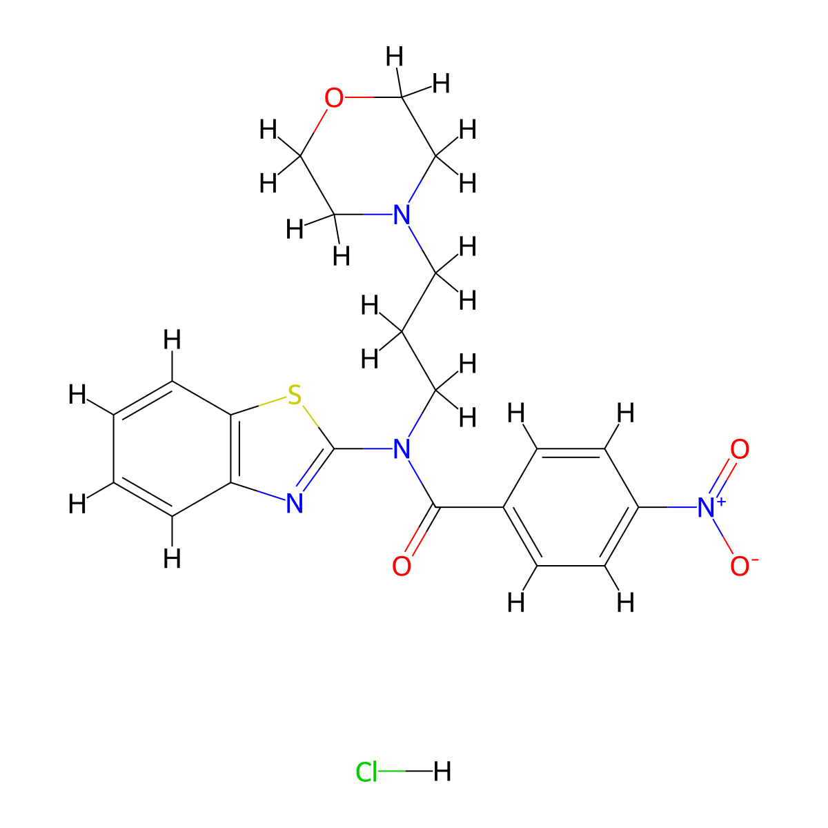 N-(1,3-Benzothiazol-2-YL)-N-[3-(morpholin-4-YL)propyl]-4-nitrobenzamide hydrochloride molecular structure, CAS 1217113-02-4