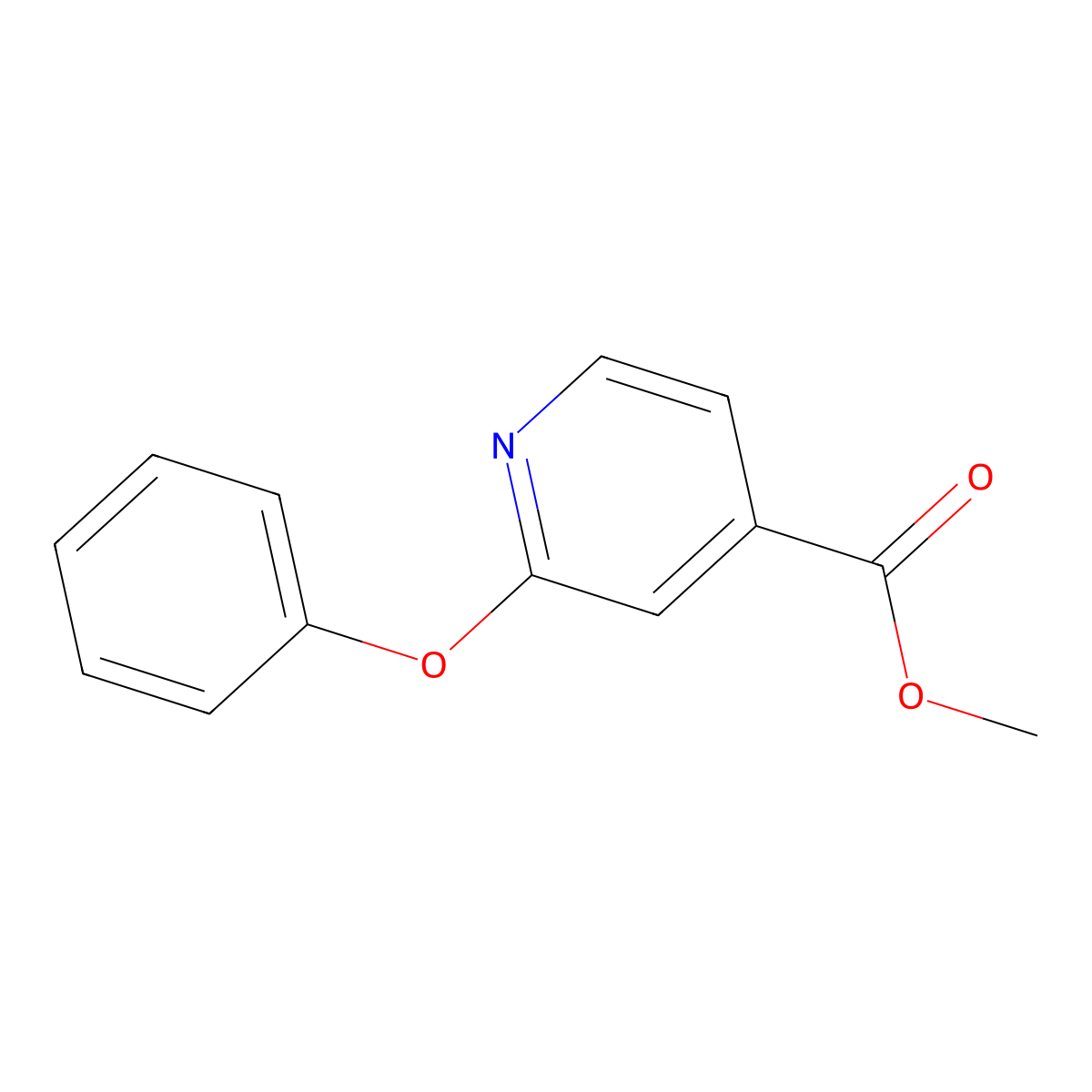 Methyl 2-Phenoxyisonicotinate molecular structure, CAS 1217114-93-6