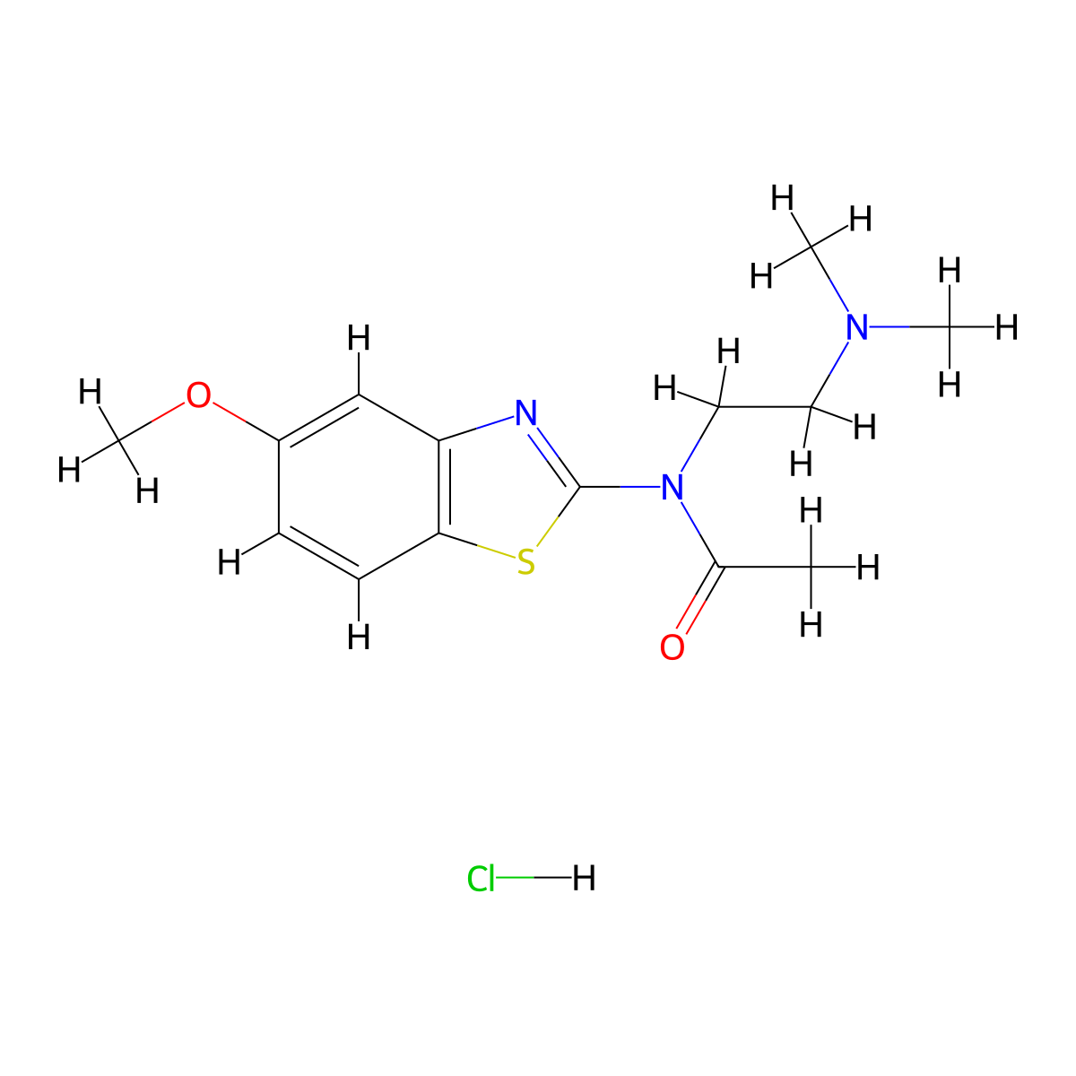 N-(2-(dimethylamino)ethyl)-N-(5-methoxybenzo[d]thiazol-2-yl)acetamide hydrochloride molecular structure, CAS 1217115-51-9