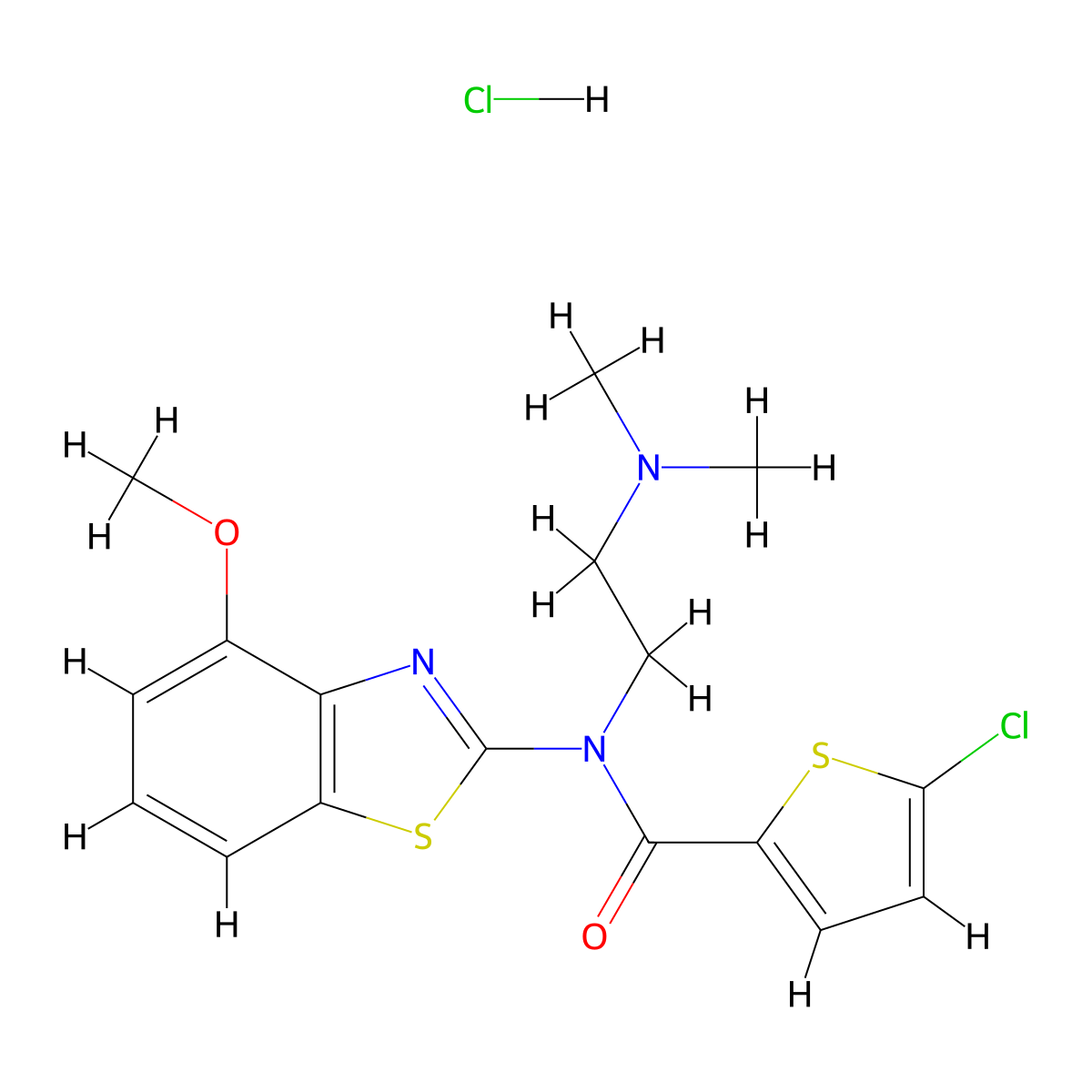 5-chloro-N-(2-(dimethylamino)ethyl)-N-(4-methoxybenzo[d]thiazol-2-yl)thiophene-2-carboxamide hydrochloride molecular structure, CAS 1217119-82-8