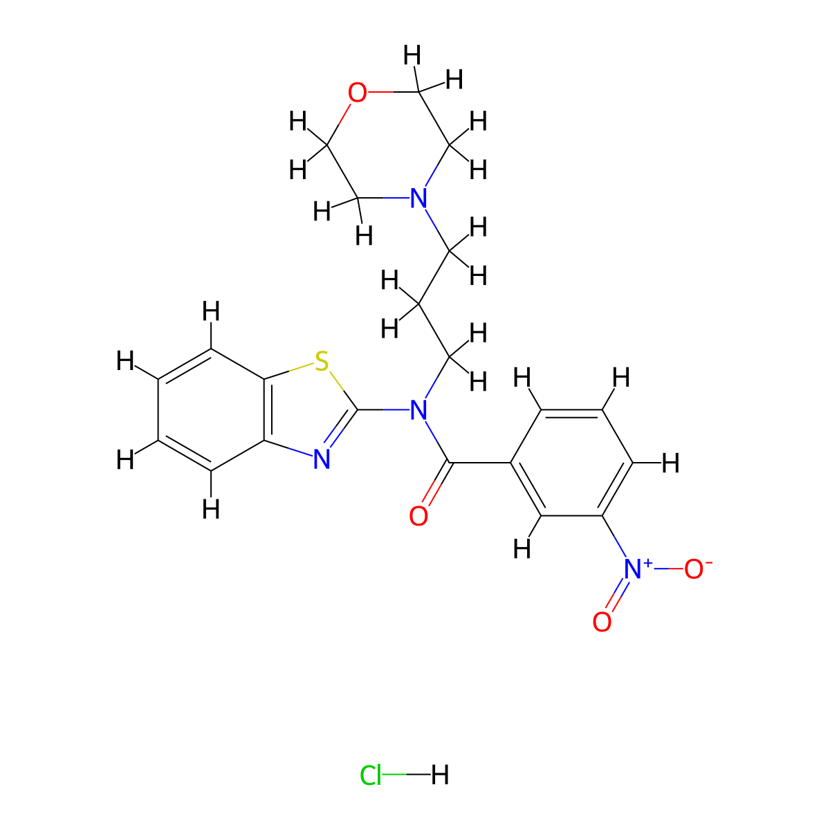 N-(benzo[d]thiazol-2-yl)-N-(3-morpholinopropyl)-3-nitrobenzamide hydrochloride molecular structure, CAS 1217120-41-6