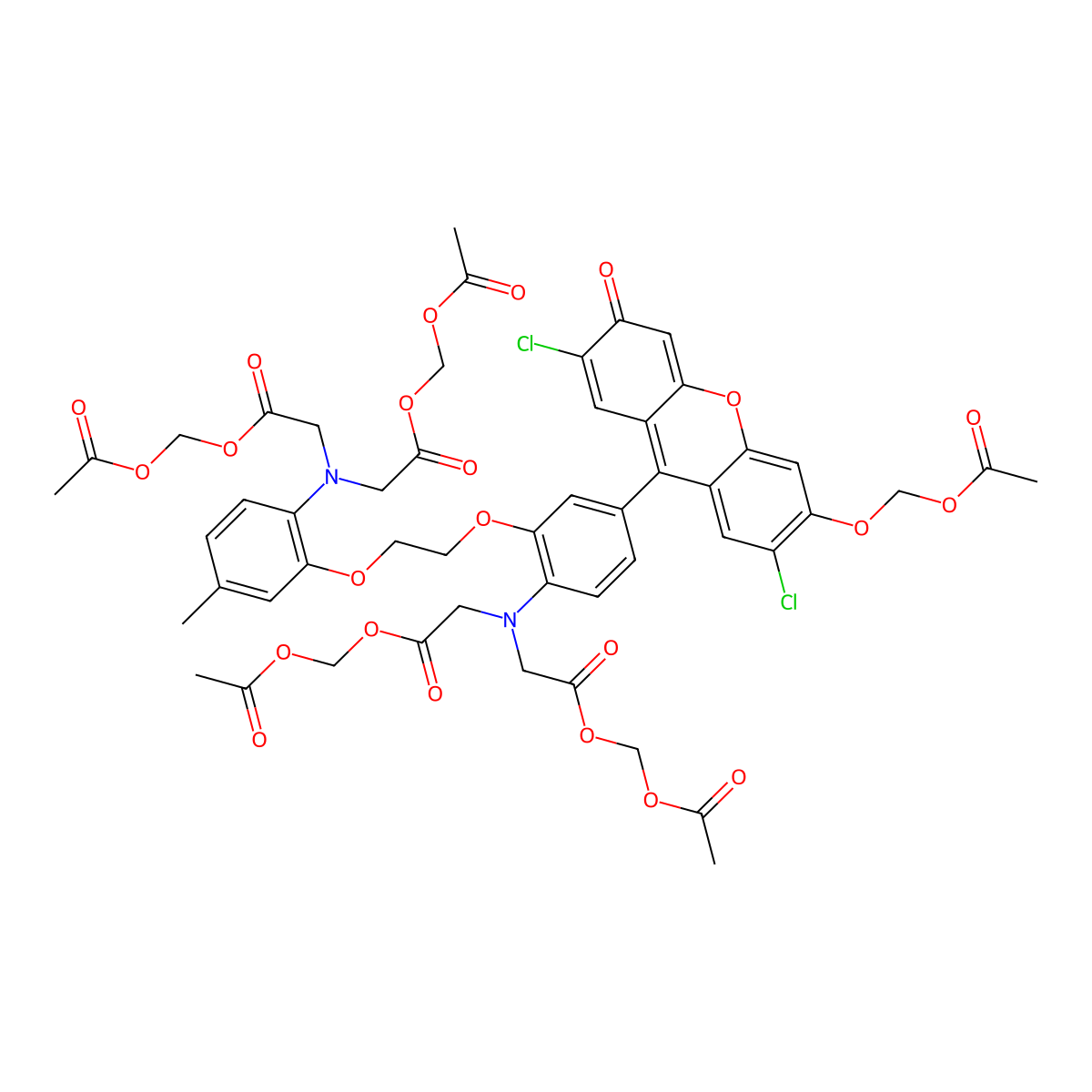 Fluo-3AM molecular structure, CAS 121714-22-5