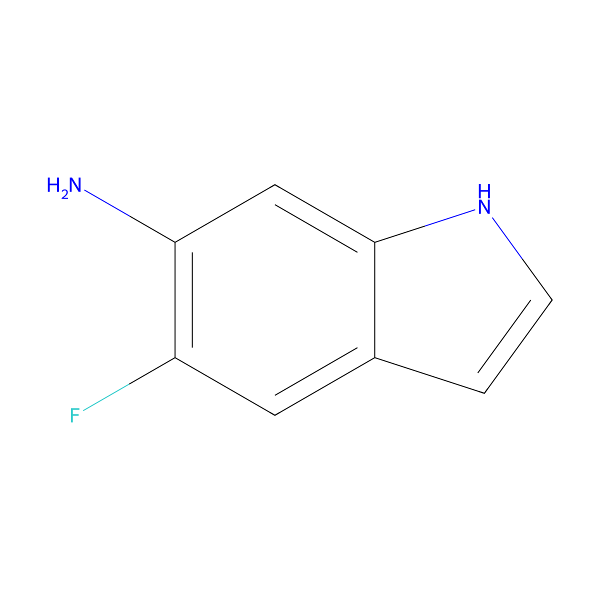 5-Fluoro-1H-indol-6-amine molecular structure, CAS 121716-63-0