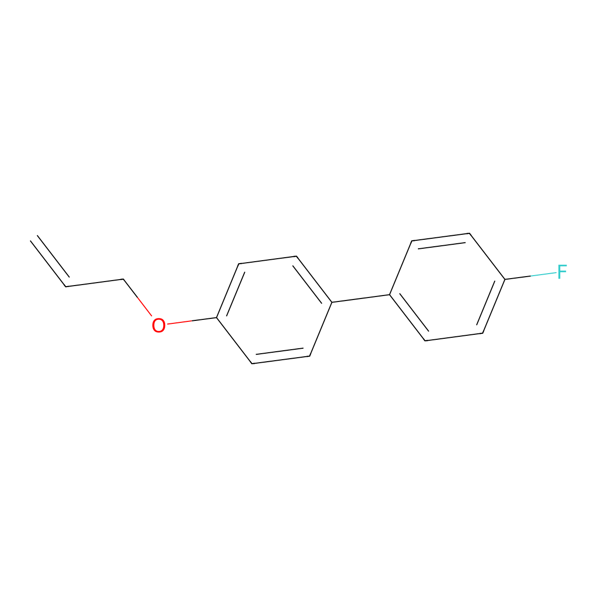 4-Fluoro-4'-(2-propen-1-yloxy)-1,1'-biphenyl molecular structure, CAS 121721-95-7
