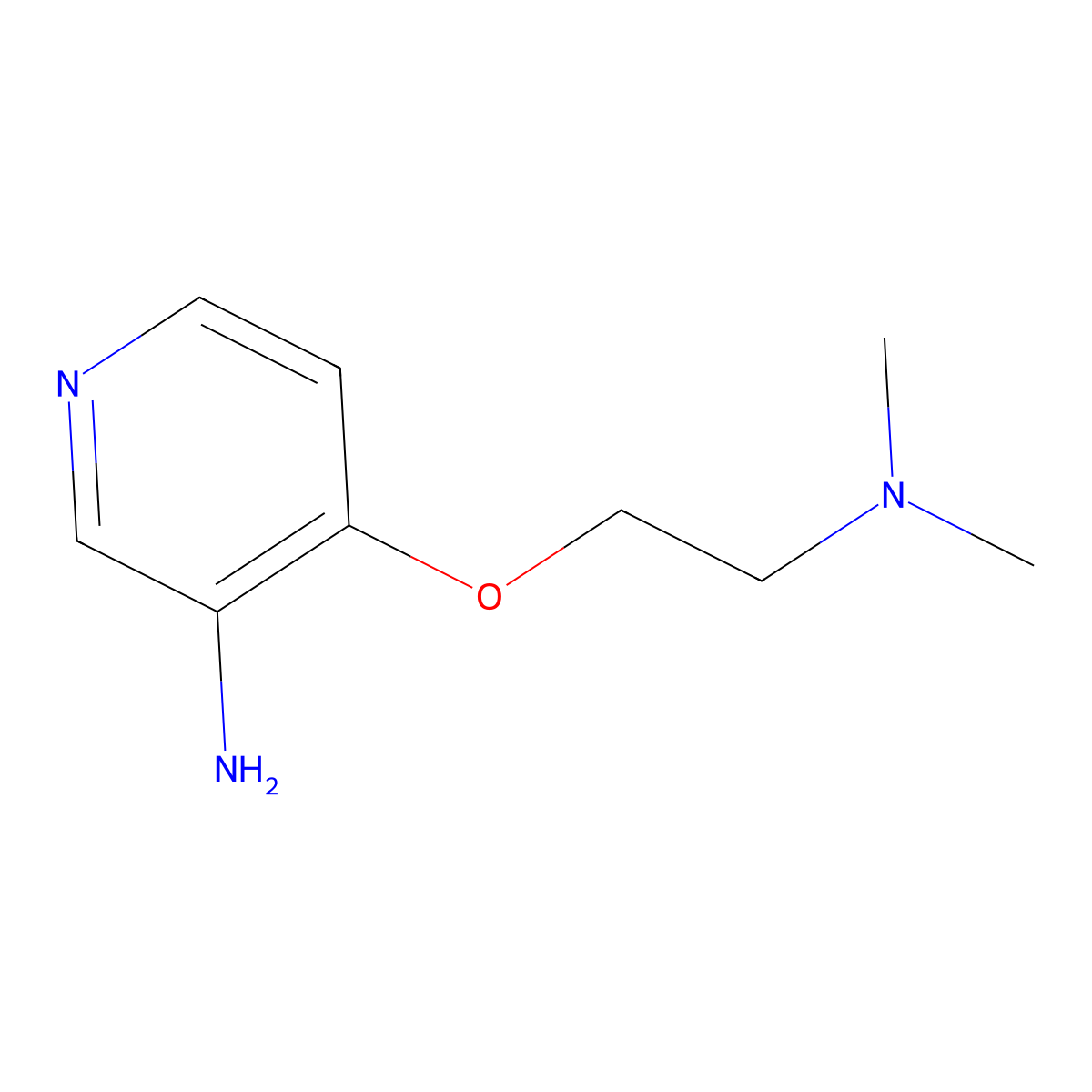 4-(2-(Dimethylamino)ethoxy)pyridin-3-amine molecular structure, CAS 1217229-96-3