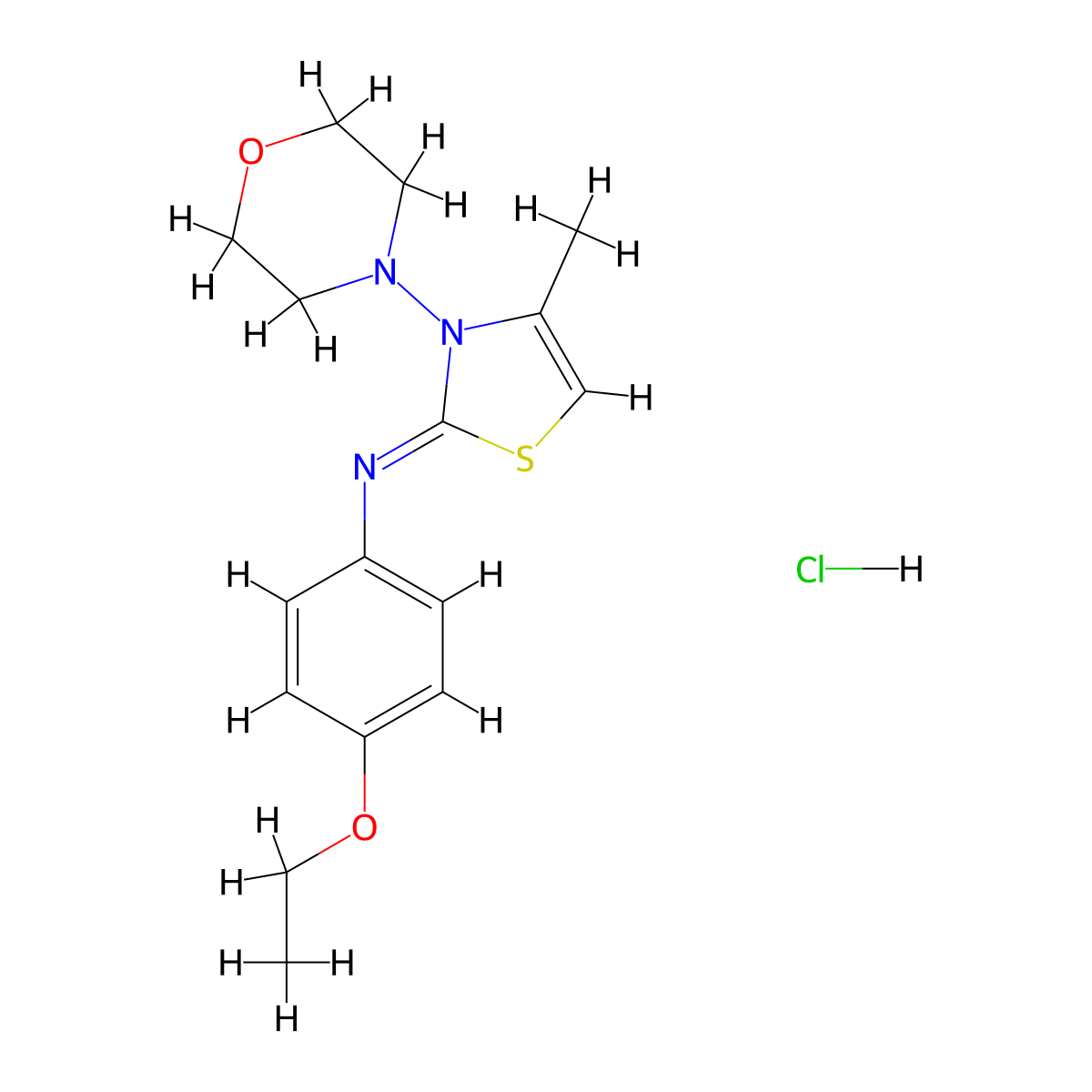 (Z)-4-ethoxy-N-(4-methyl-3-morpholinothiazol-2(3H)-ylidene)aniline hydrochloride molecular structure, CAS 1217245-93-6
