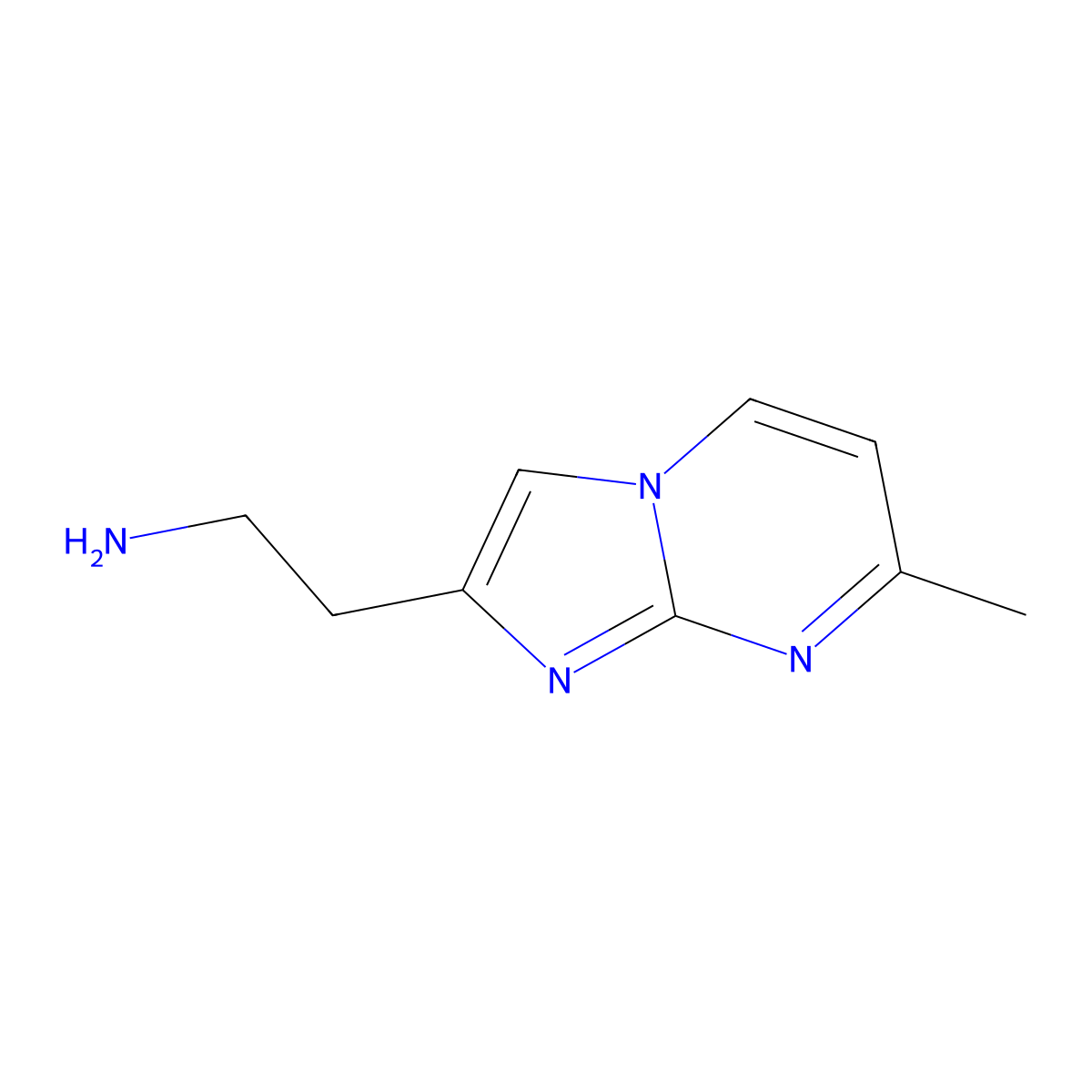 2-(7-Methylimidazo[1,2-a]pyrimidin-2-yl)ethanamine molecular structure, CAS 1217274-07-1