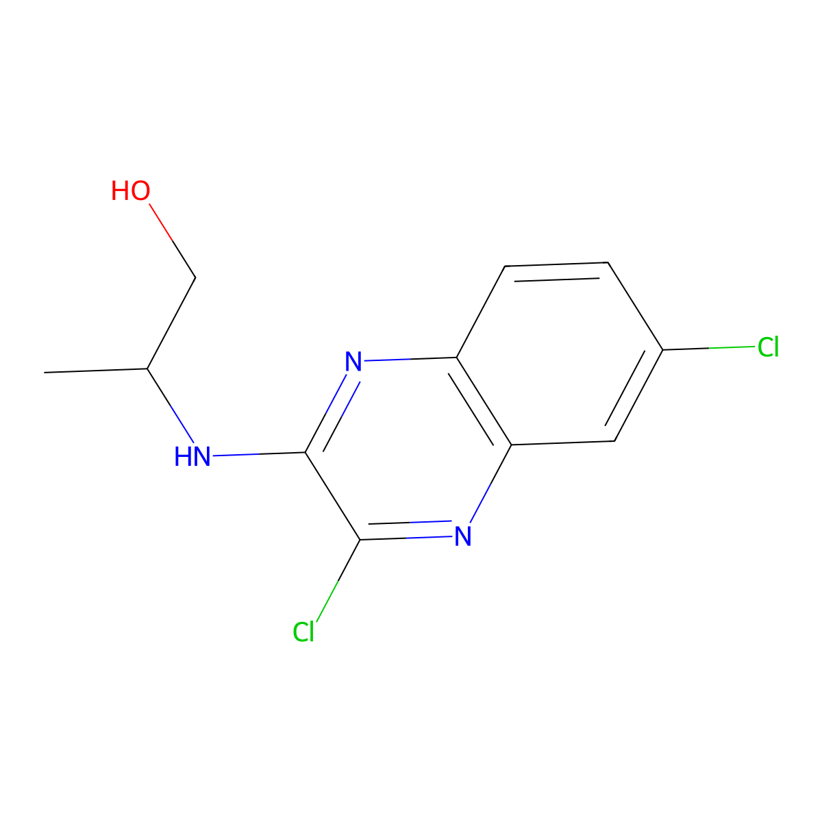 2-(3,6-Dichloroquinoxalin-2-ylamino)propan-1-ol molecular structure, CAS 1217300-57-6