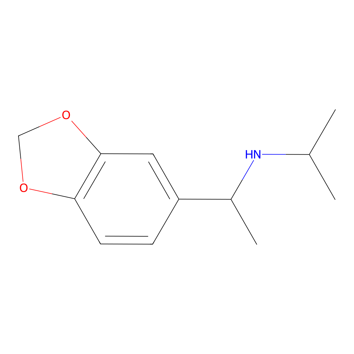 [1-(1,3-Dioxaindan-5-yl)ethyl](propan-2-yl)amine molecular structure, CAS 121734-68-7