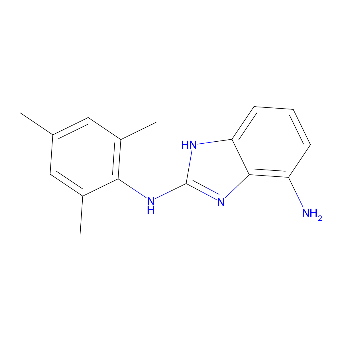 N2-Mesityl-1H-benzo[d]imidazole-2,7-diamine molecular structure, CAS 1217358-73-0