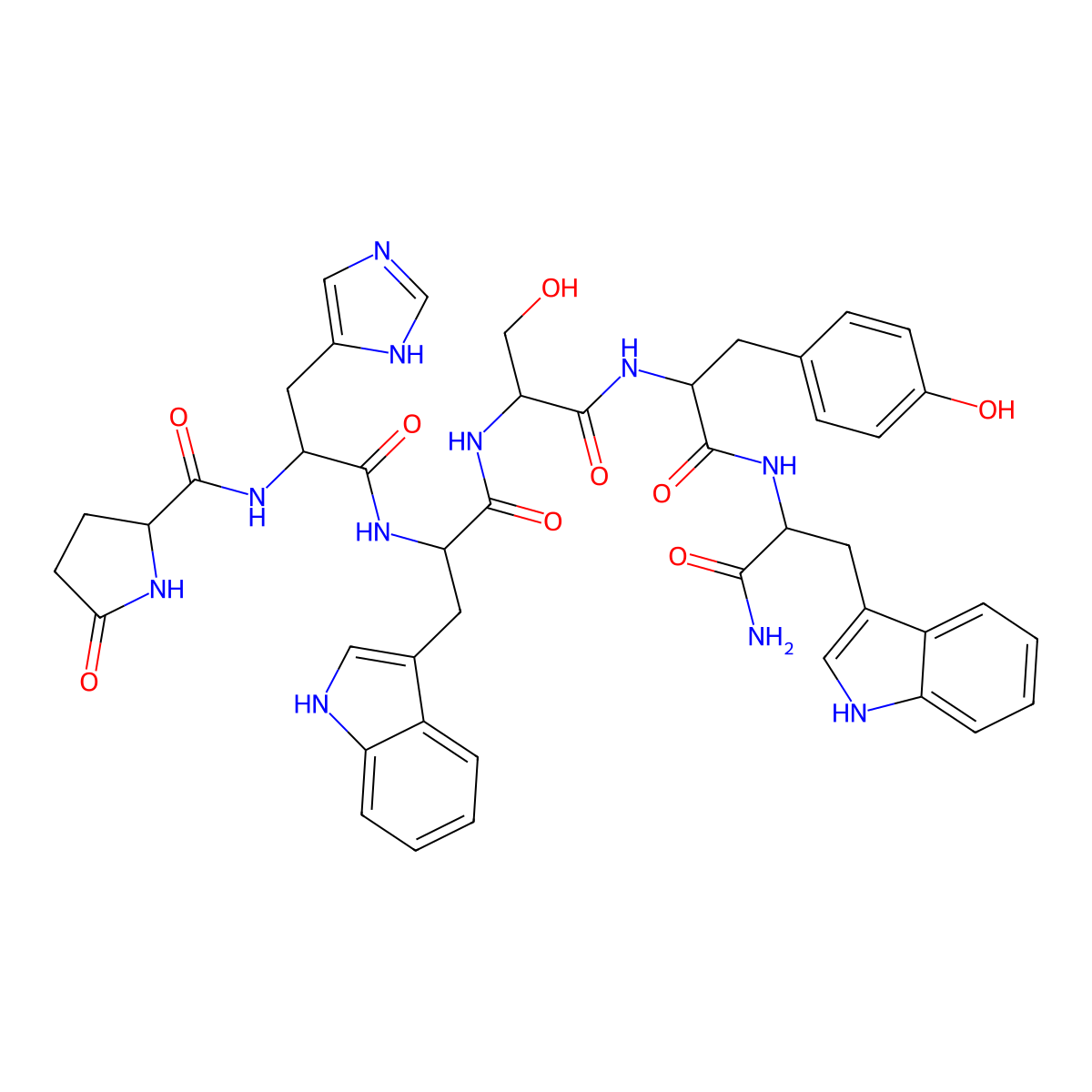 (D-Trp6)-LHRH (1-6) amide molecular structure, CAS 1217367-73-1