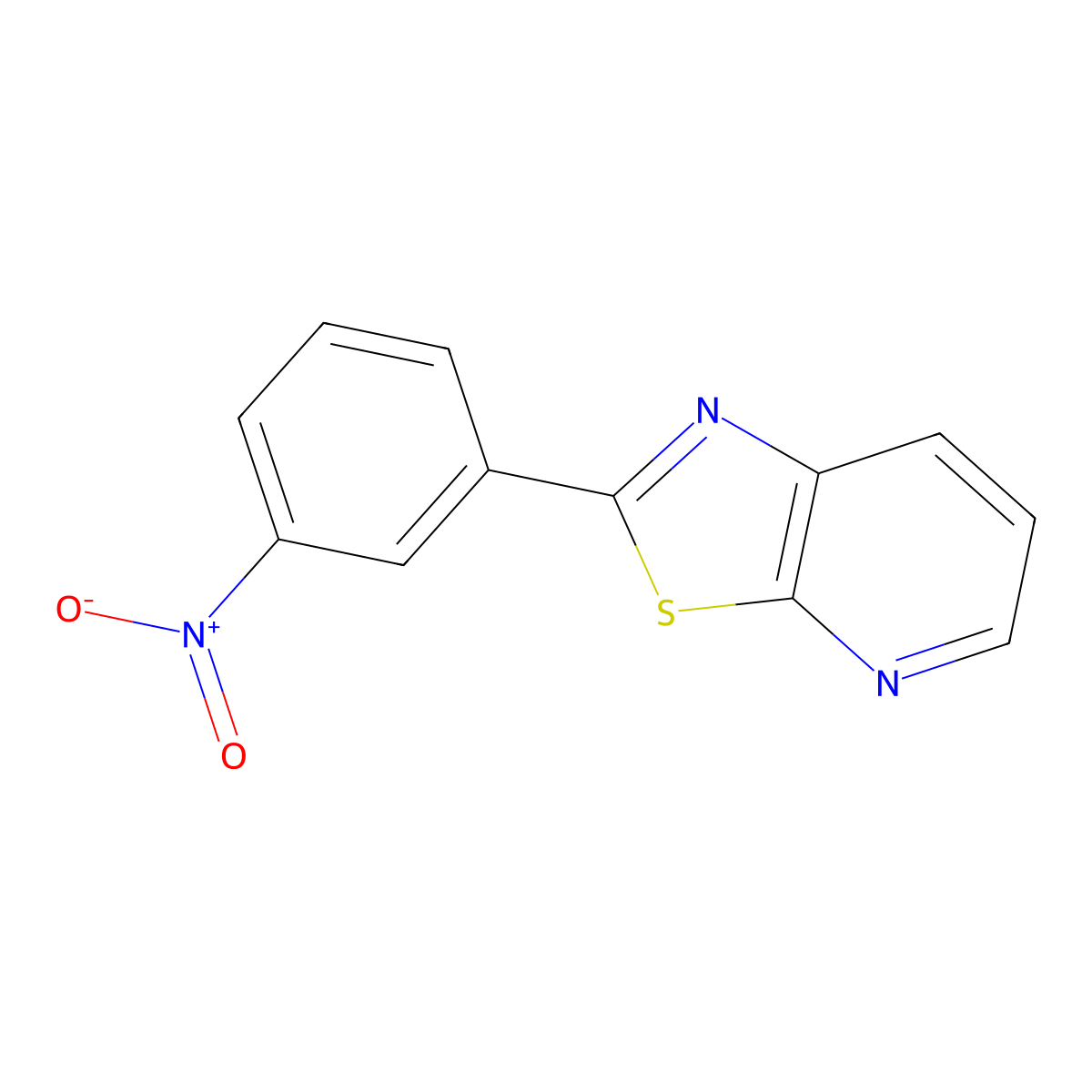2-(3-Nitrophenyl)thiazolo[5,4-B]pyridine molecular structure, CAS 121739-78-4