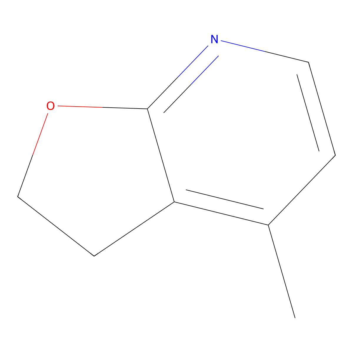 4-Methyl-2,3-dihydrofuro[2,3-b]pyridine molecular structure, CAS 121743-61-1