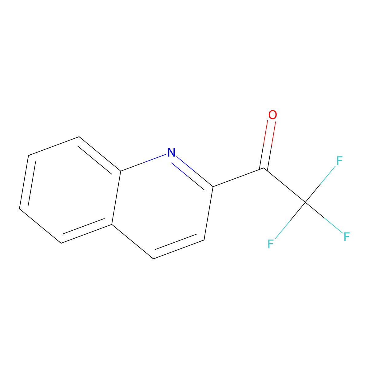 2,2,2-Trifluoro-1-(quinolin-2-yl)ethan-1-one molecular structure, CAS 1217436-79-7