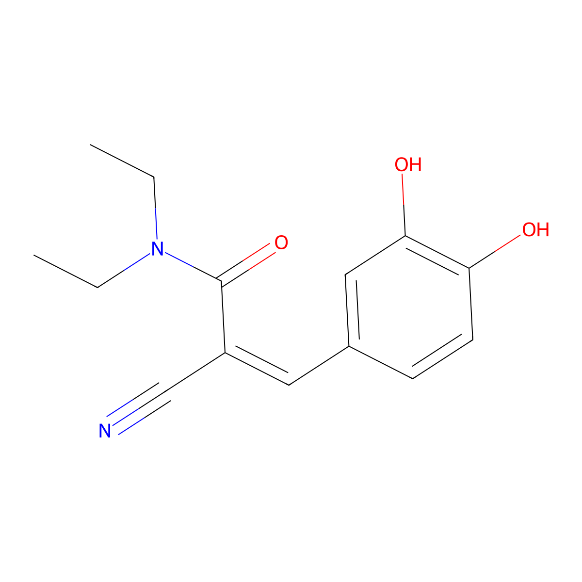 Denitroentacapone molecular structure, CAS 1217439-96-7