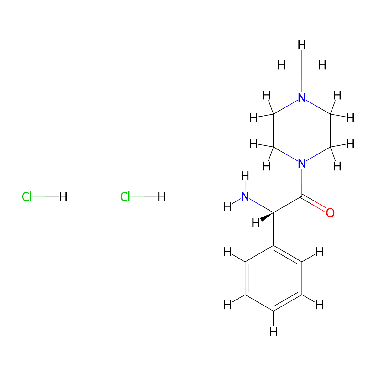(2S)-2-amino-1-(4-methylpiperazin-1-yl)-2-phenylethan-1-one dihydrochloride molecular structure, CAS 1217441-76-3