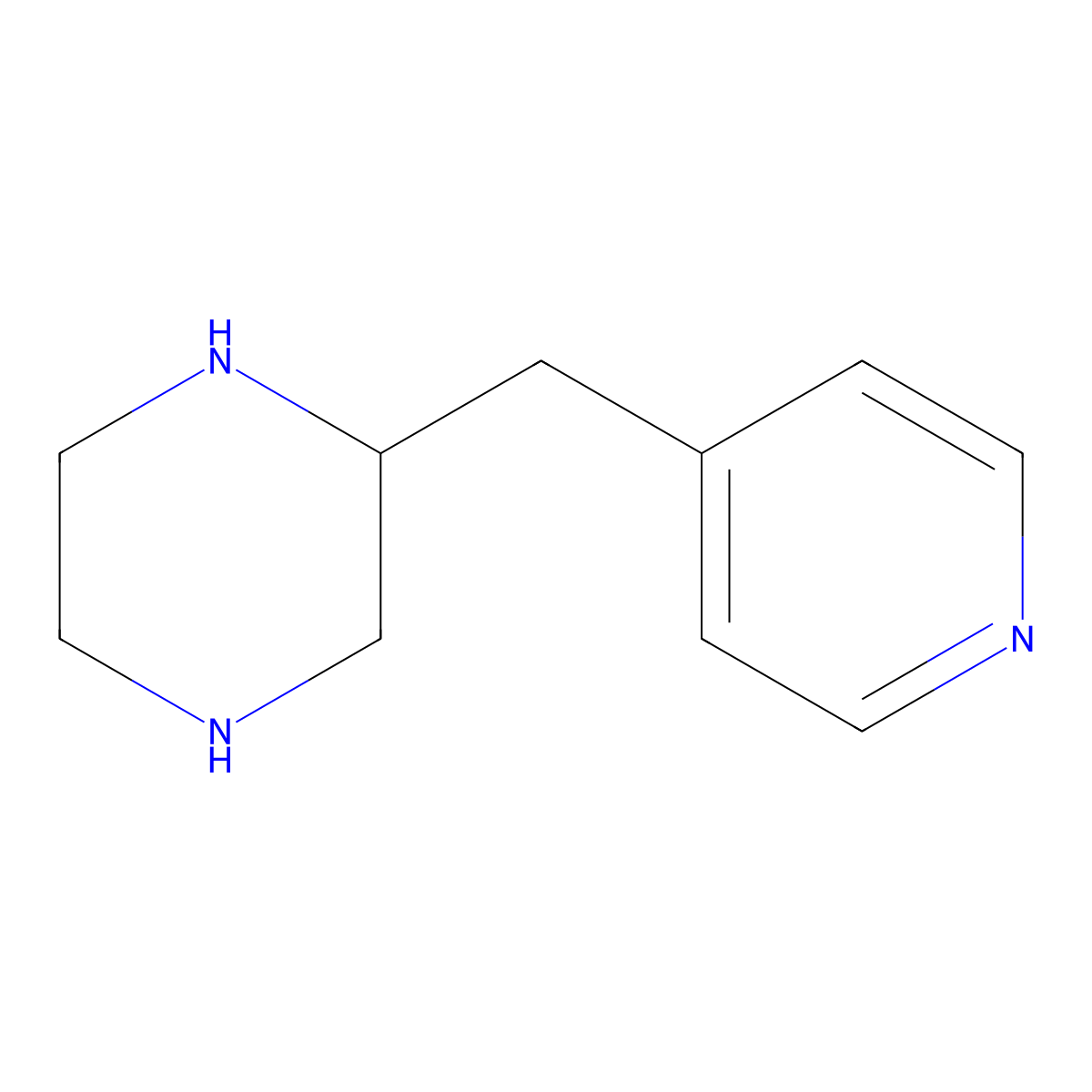 (S)-2-(Pyridin-4-ylmethyl)piperazine molecular structure, CAS 1217442-44-8