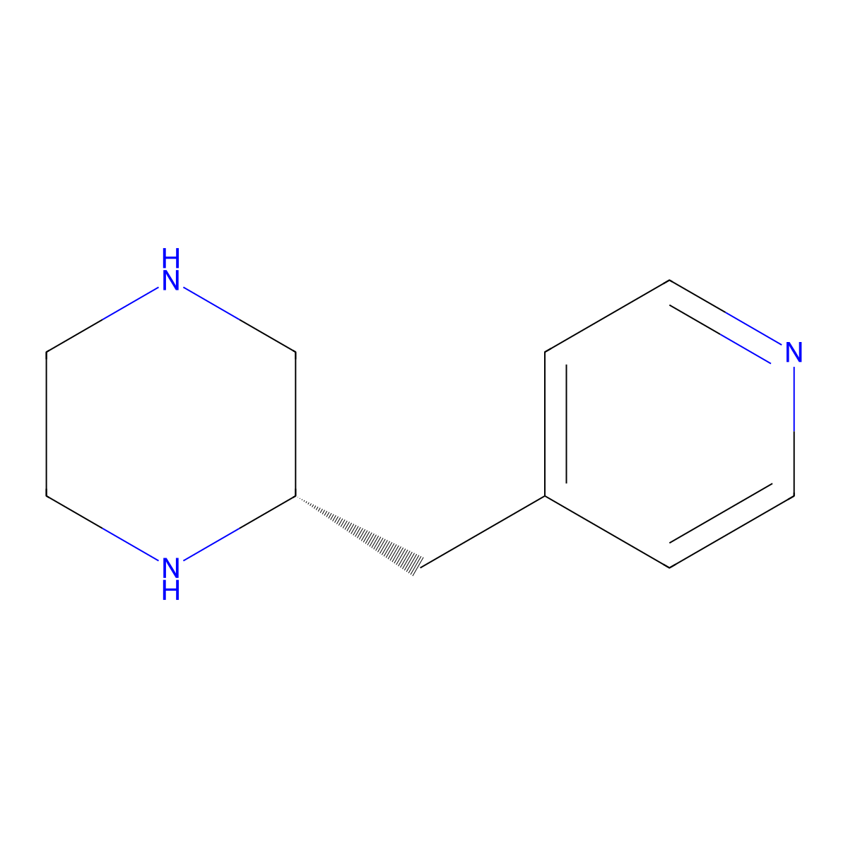 (S)-2-(Pyridin-4-ylmethyl)piperazine molecular structure, CAS 1217442-44-8