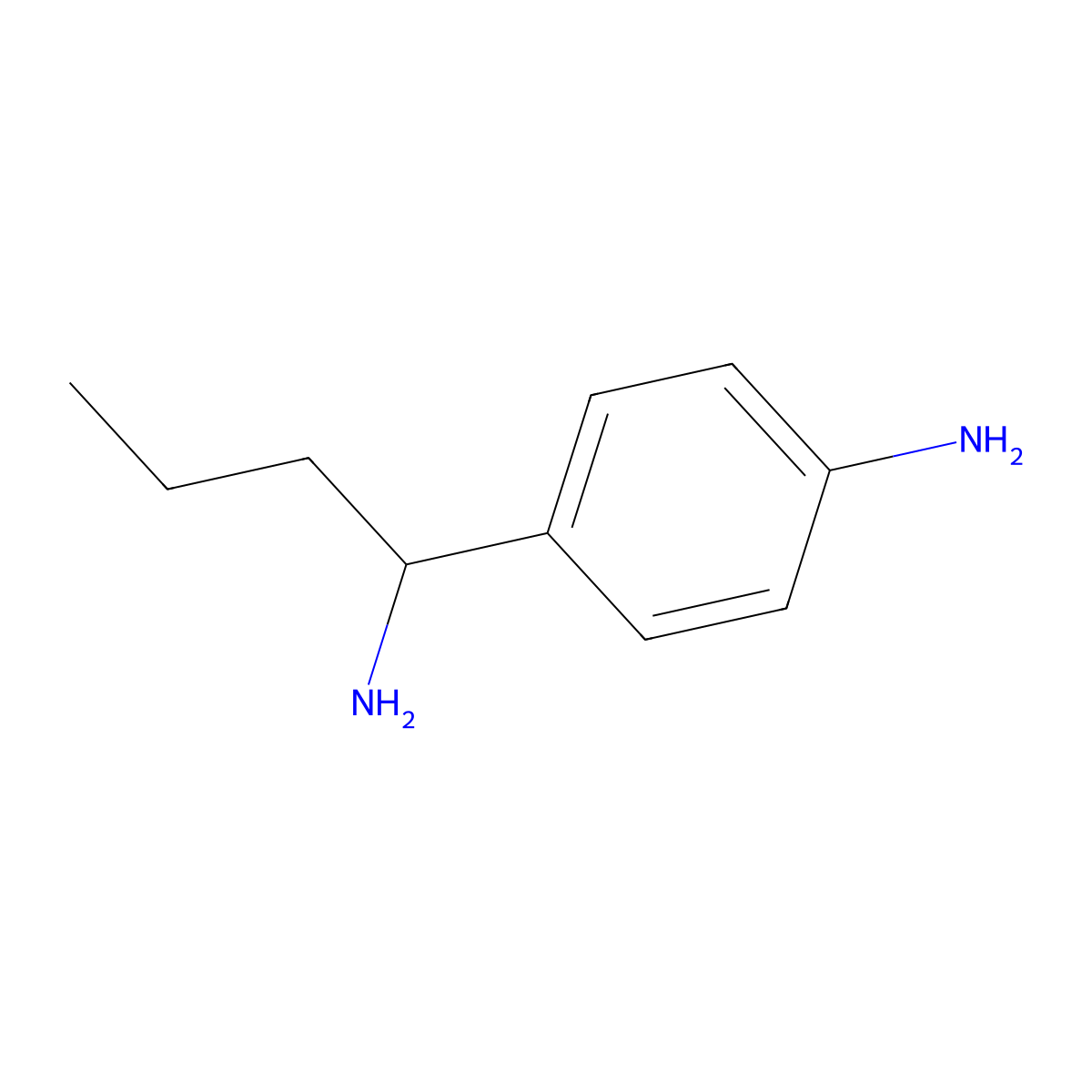 (R)-4-(1-Aminobutyl)benzenamine molecular structure, CAS 1217443-22-5