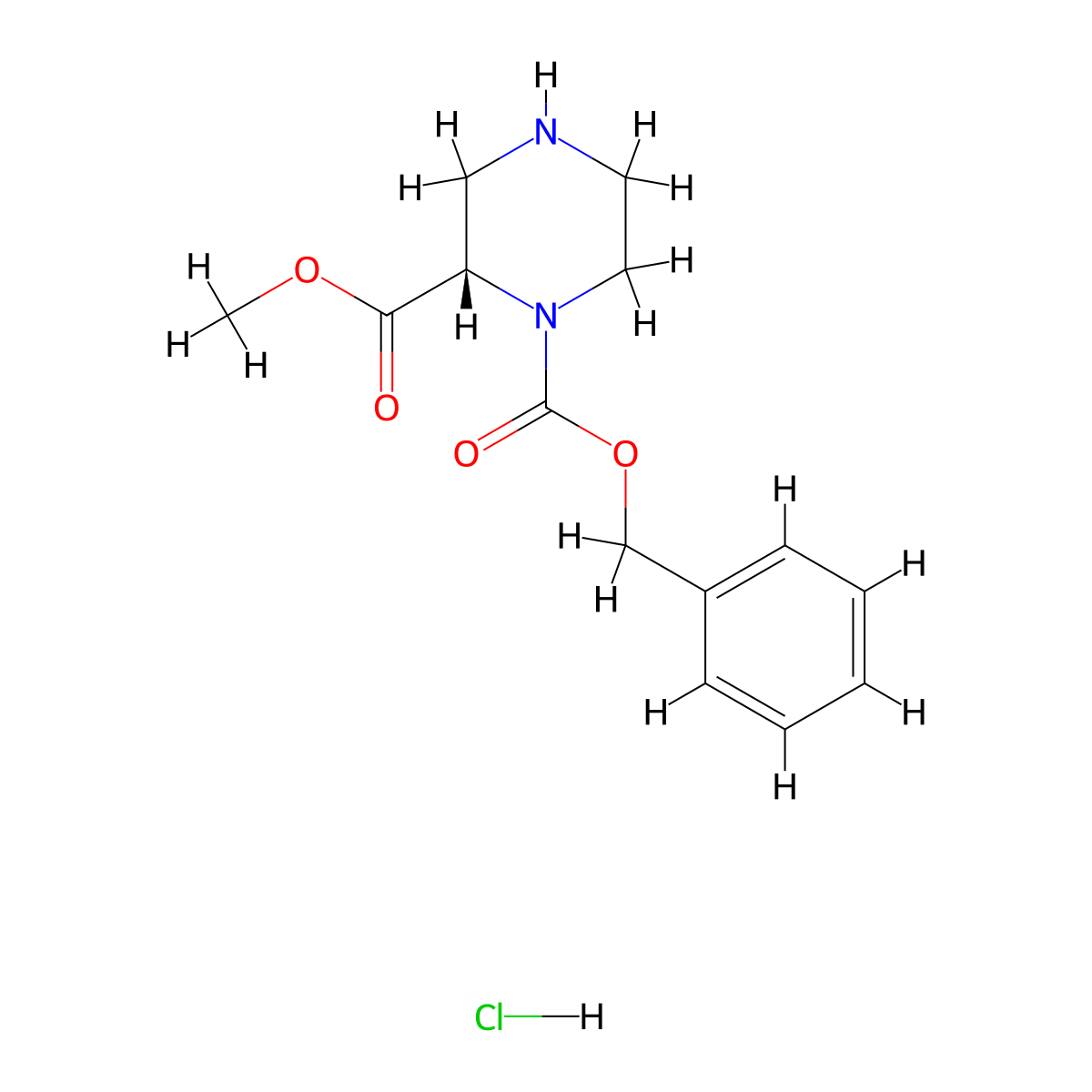 (S)-1-Benzyl 2-methyl piperazine-1,2-dicarboxylate hydrochloride molecular structure, CAS 1217444-22-8