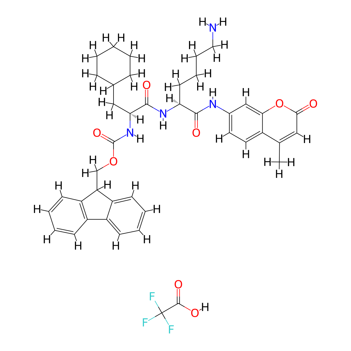 Galnon TFA Salt molecular structure, CAS 1217448-19-5