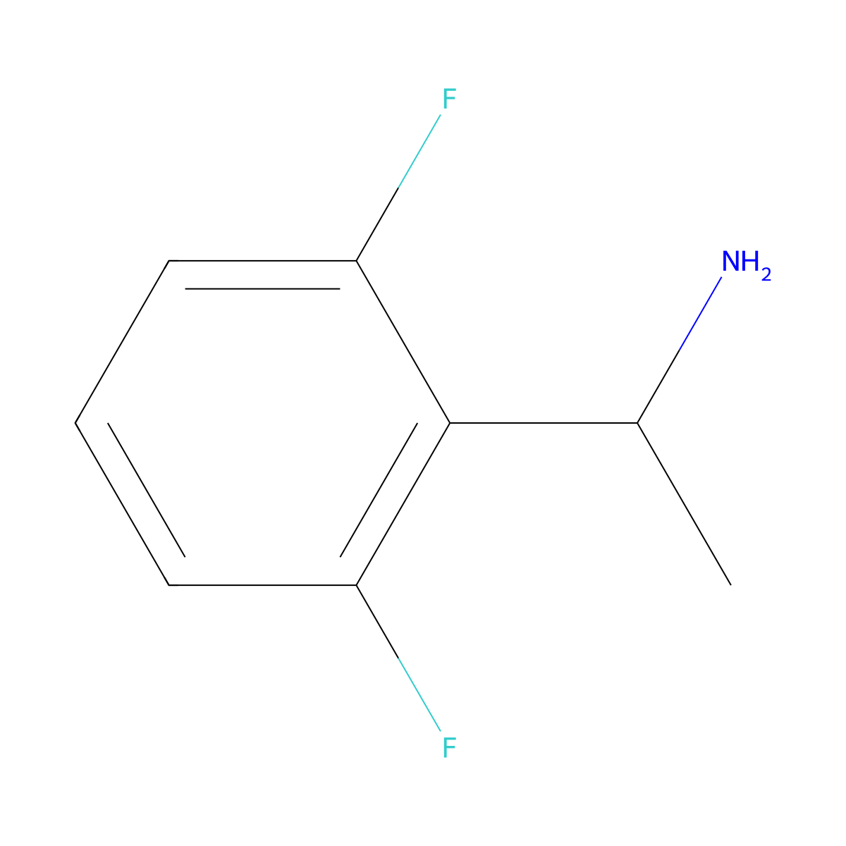 (R)-1-(2,6-Difluorophenyl)ethanamine molecular structure, CAS 1217453-91-2