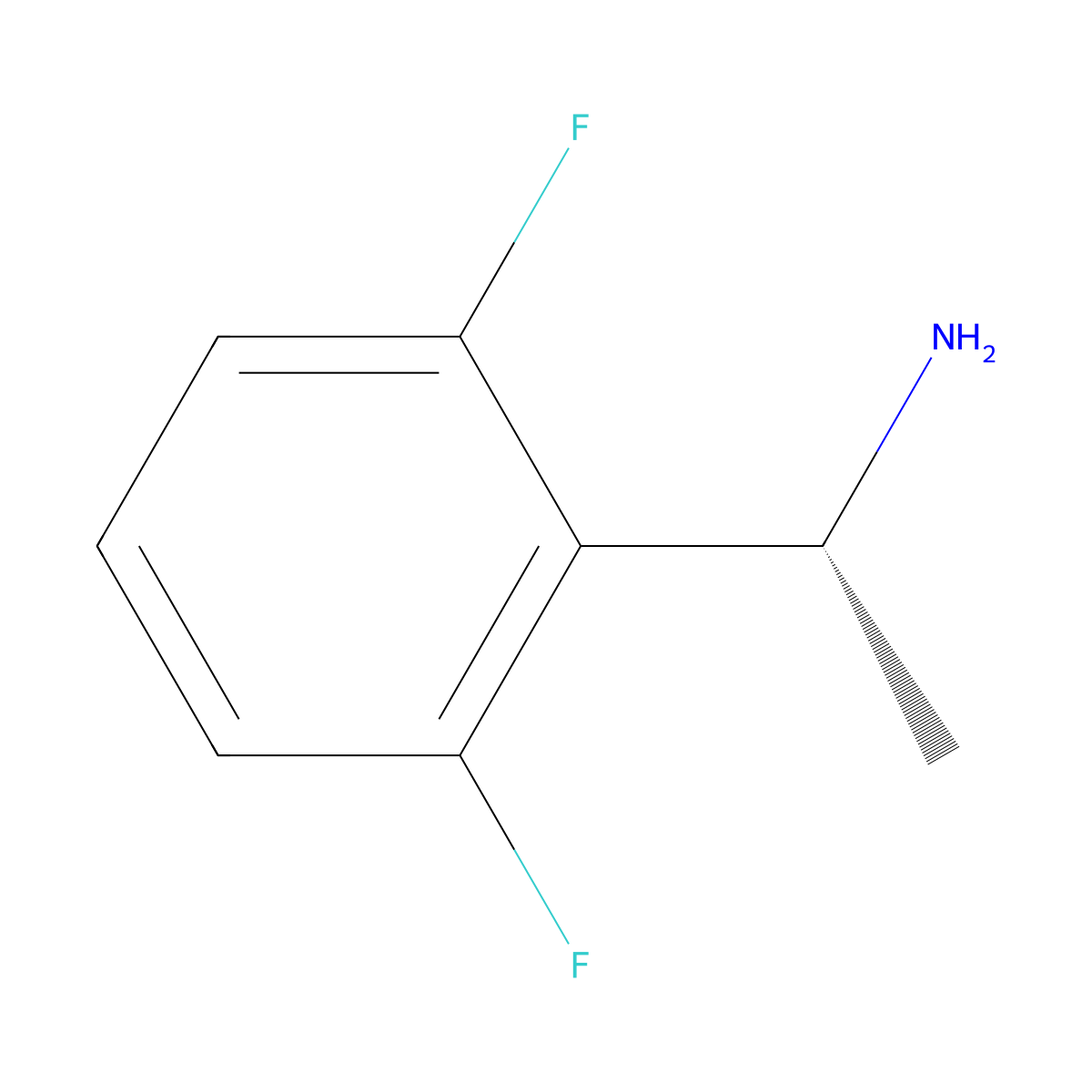 (R)-1-(2,6-Difluorophenyl)ethanamine molecular structure, CAS 1217453-91-2