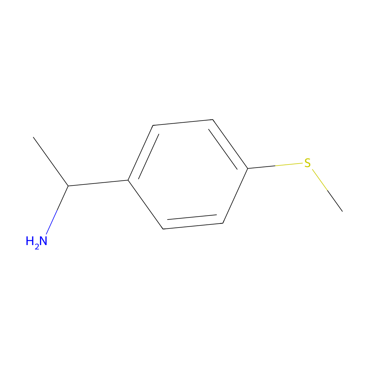 (R)-1-(4-(Methylthio)phenyl)ethan-1-amine molecular structure, CAS 1217456-30-8