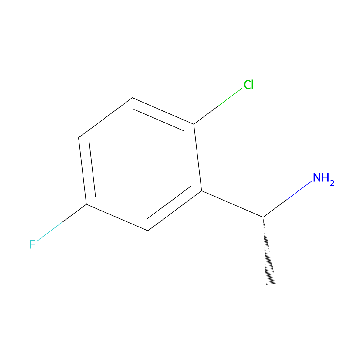 (1R)-1-(2-Chloro-5-fluorophenyl)ethylamine molecular structure, CAS 1217456-32-0
