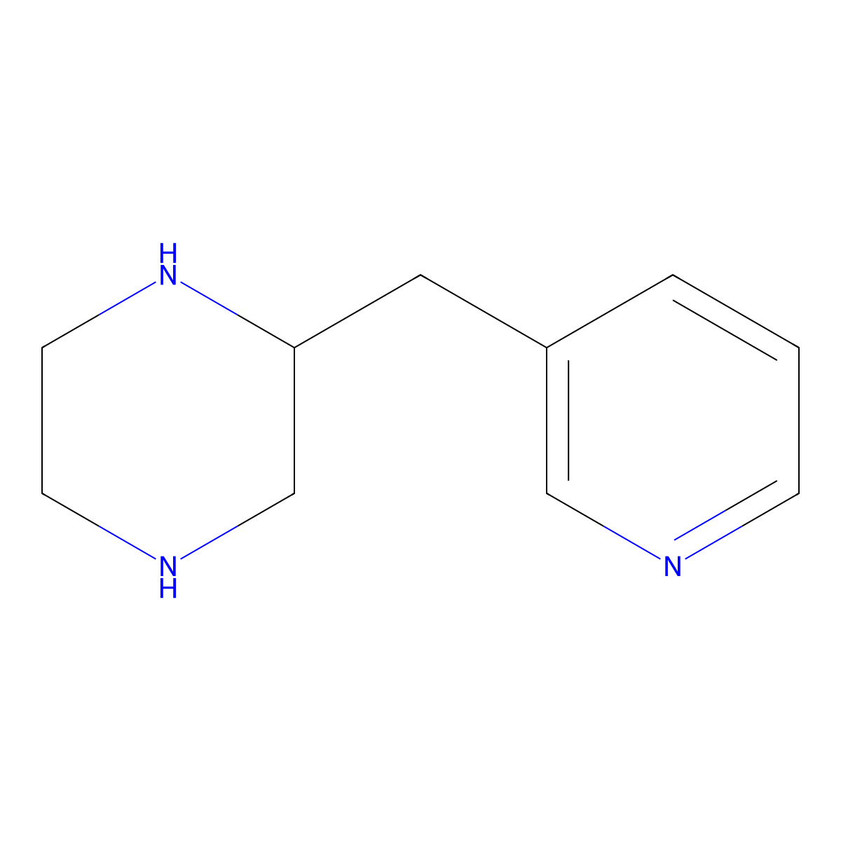(S)-2-(Pyridin-3-ylmethyl)piperazine molecular structure, CAS 1217457-32-3