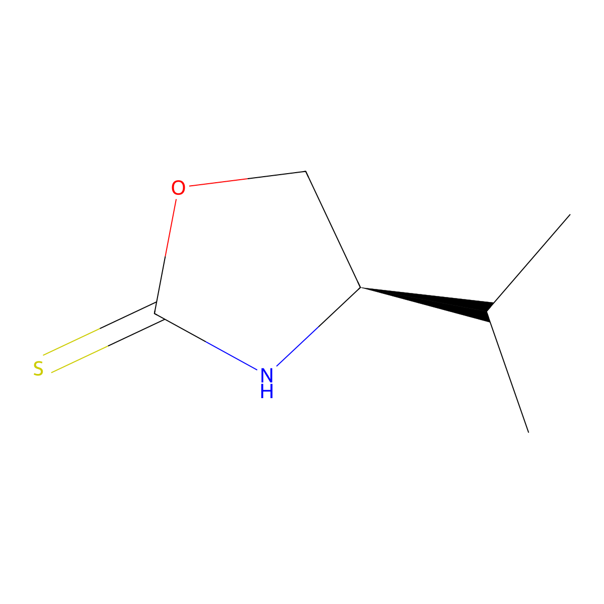 (R)-4-Isopropyloxazolidine-2-thione molecular structure, CAS 1217463-35-8