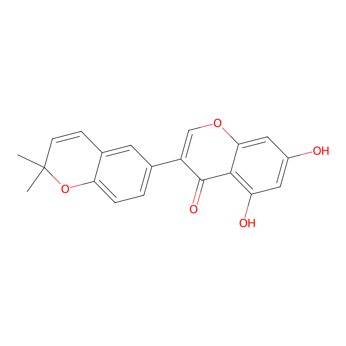 Isoderrone molecular structure, CAS 121747-89-5