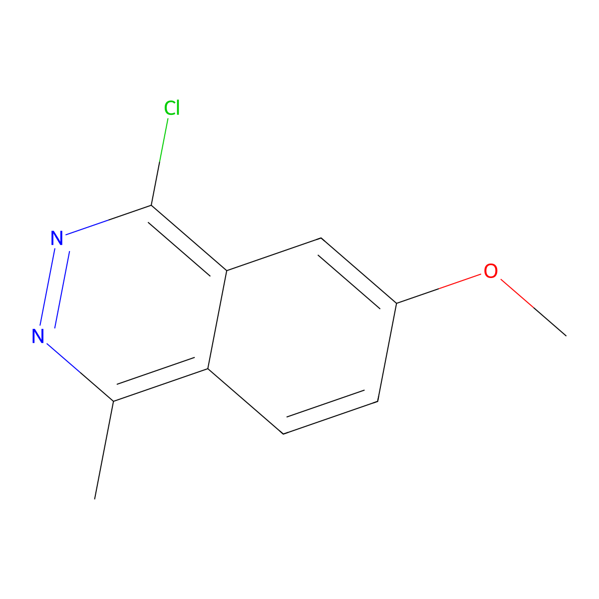 4-Chloro-6-methoxy-1-methylphthalazine molecular structure, CAS 1217472-10-0