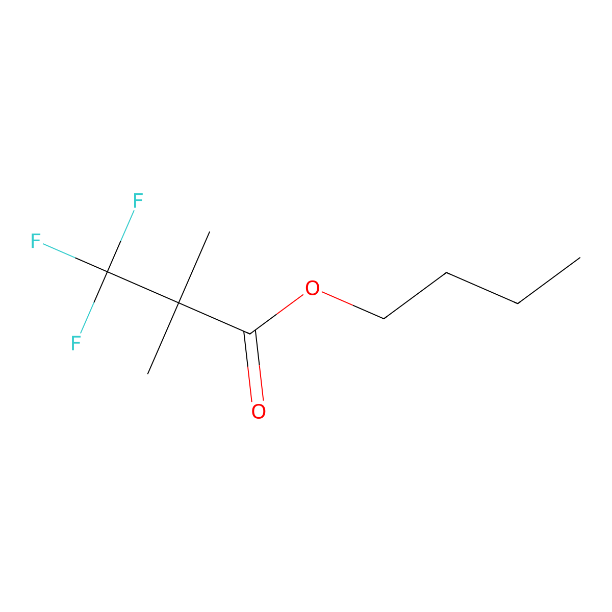 Butyl 3,3,3-trifluoro-2,2-dimethylpropanoate molecular structure, CAS 1217487-49-4