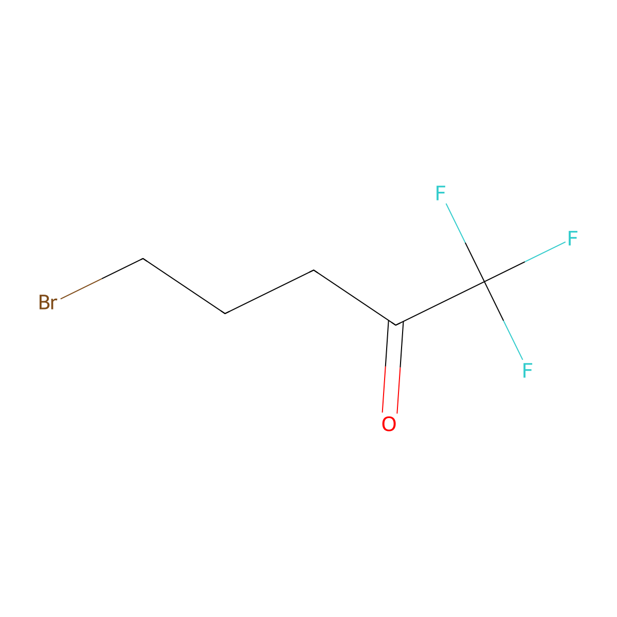 5-Bromo-1,1,1-trifluoropentan-2-one molecular structure, CAS 121749-67-5