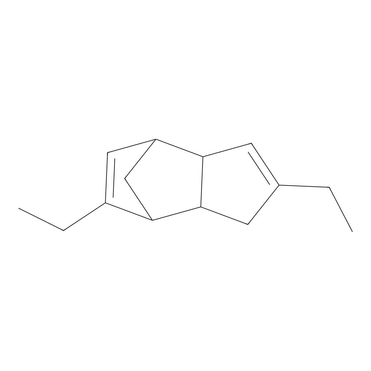 Diethyldicyclopentadiene molecular structure, CAS 1217493-30-5