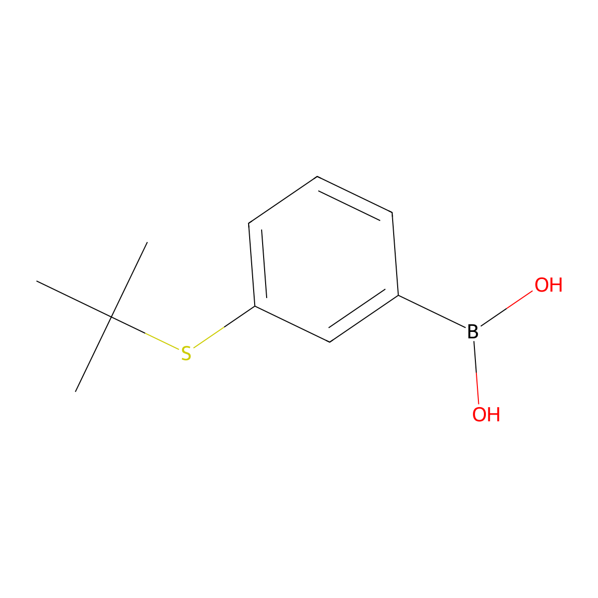 3-(T-Butylthio)phenylboronic acid molecular structure, CAS 1217501-05-7