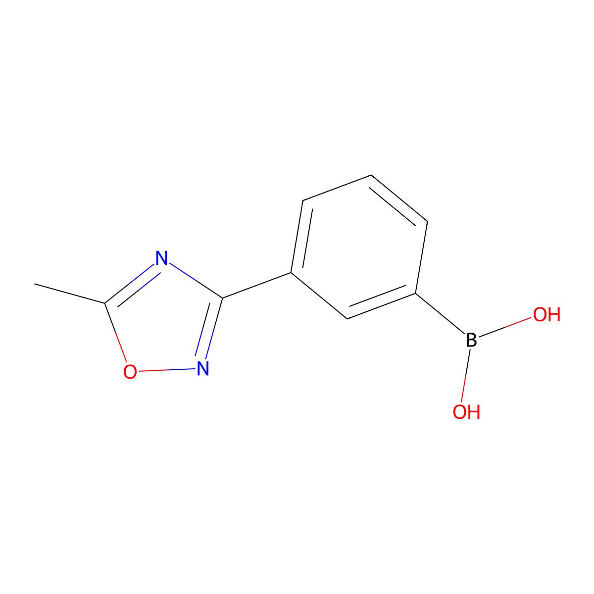 (3-(5-Methyl-1,2,4-oxadiazol-3-yl)phenyl)boronic acid molecular structure, CAS 1217501-31-9