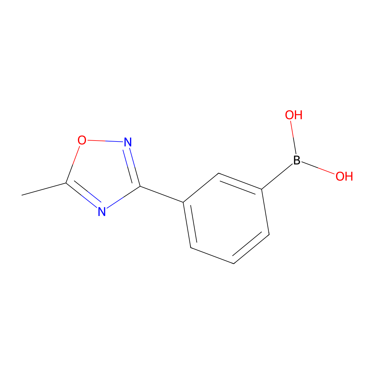 (3-(5-Methyl-1,2,4-oxadiazol-3-yl)phenyl)boronic acid molecular structure, CAS 1217501-31-9