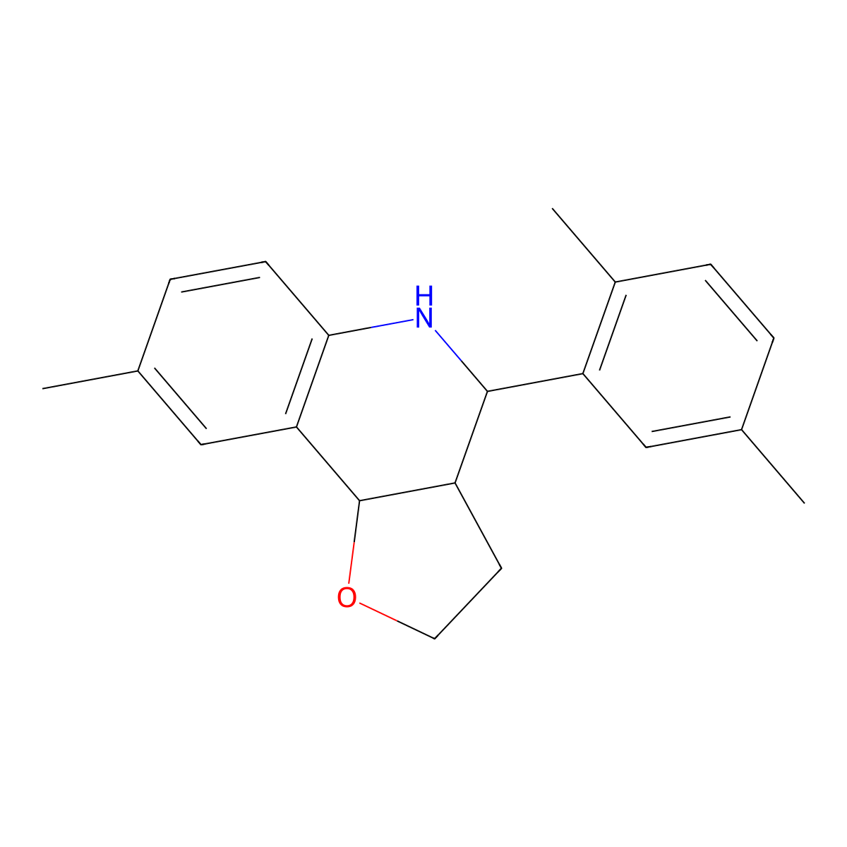 (3aS,9bS)-4-(2,5-dimethylphenyl)-8-methyl-2,3,3a,4,5,9b-hexahydrofuro[3,2-c]quinoline molecular structure, CAS 1217510-15-0