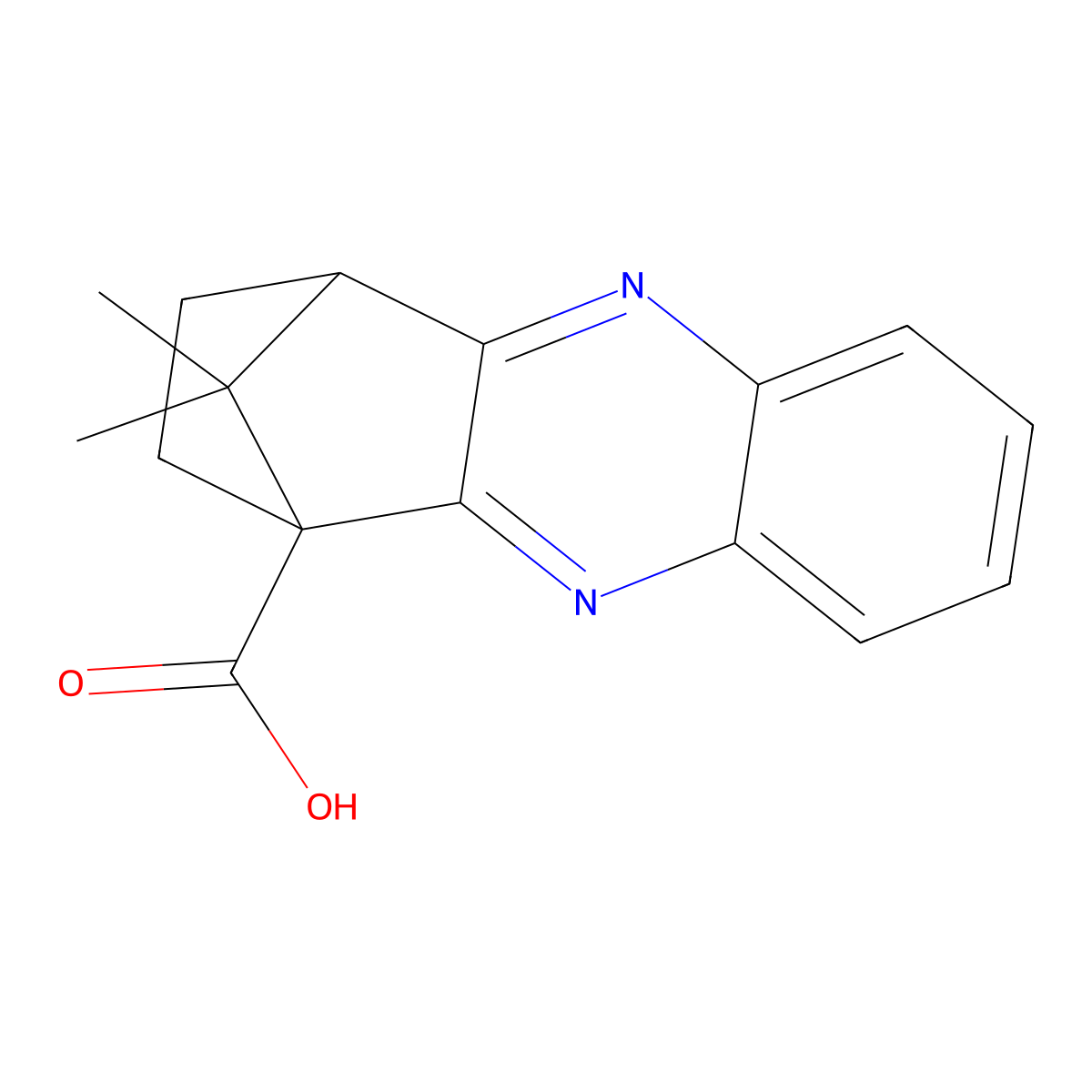11,11-dimethyl-3,4-dihydro-1,4-methanophenazine-1(2H)-carboxylic acid molecular structure, CAS 1217525-98-8