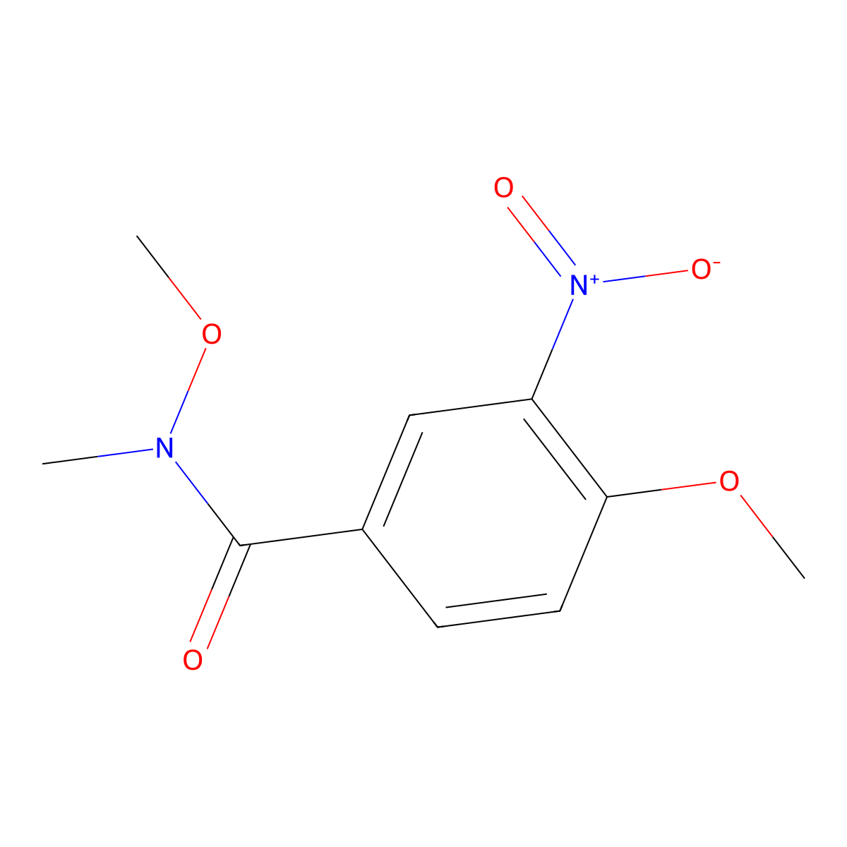 N,4-dimethoxy-N-methyl-3-nitrobenzamide molecular structure, CAS 1217540-25-4