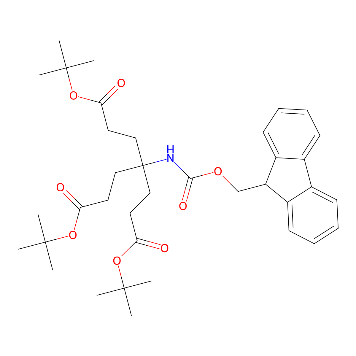 Fmoc aminotriester molecular structure, CAS 1217553-84-8