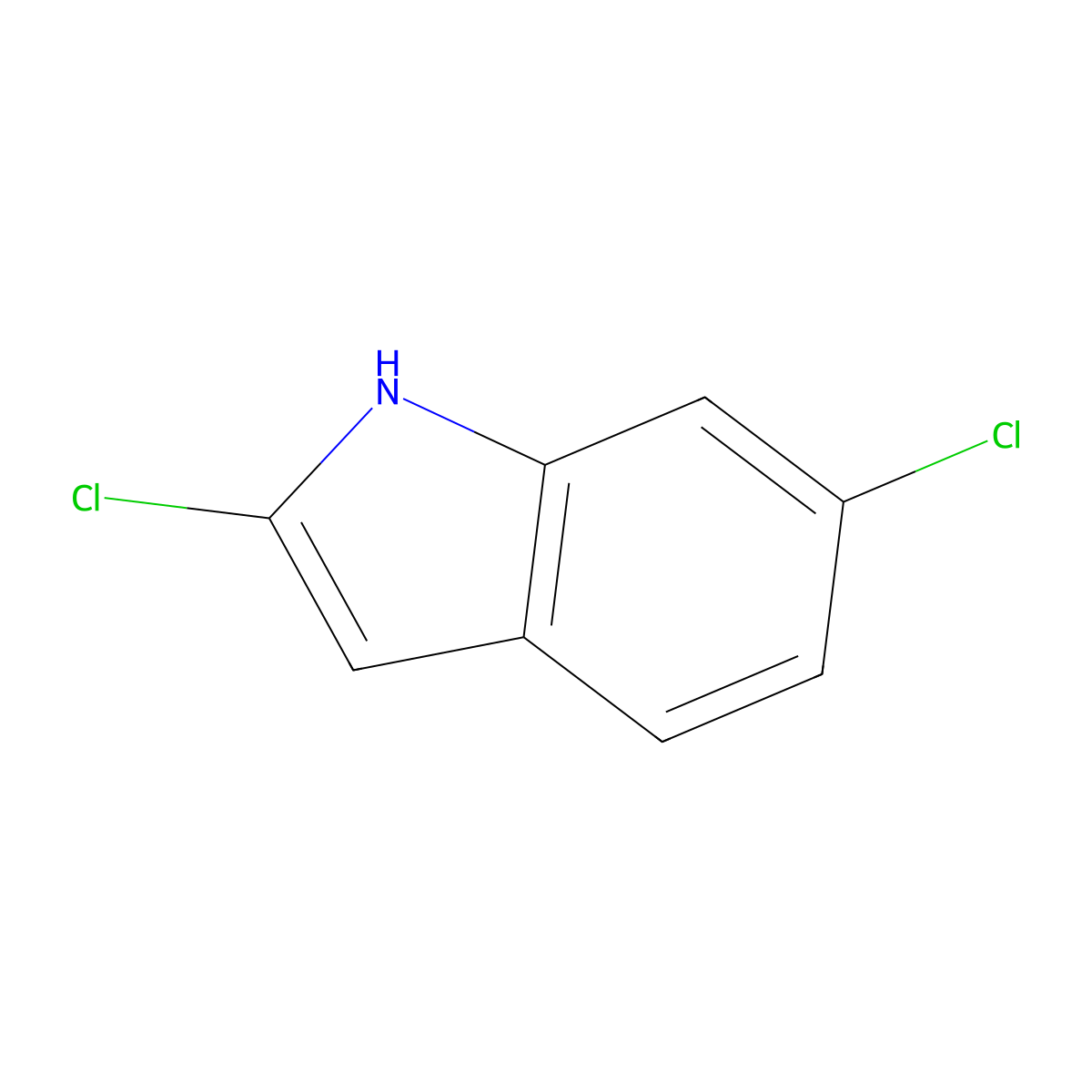 2,6-dichloro-1H-indole molecular structure, CAS 1217596-18-3