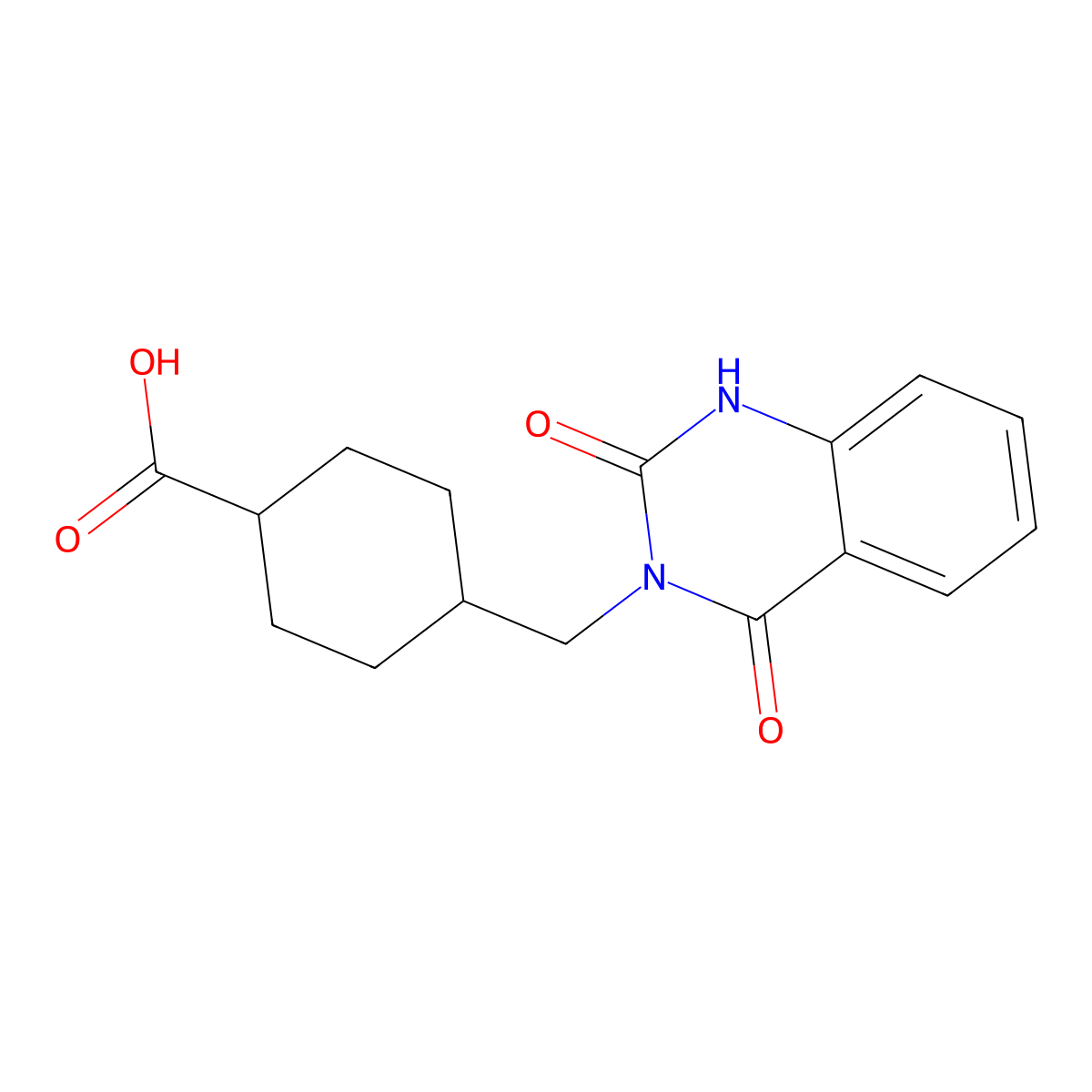 trans-4-[(2,4-dioxo-1,4-dihydroquinazolin-3(2H)-yl)methyl]cyclohexanecarboxylic acid molecular structure, CAS 1217618-21-7