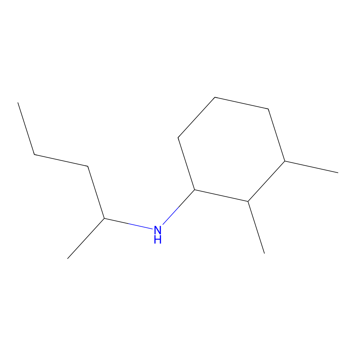 2,3-Dimethyl-N-(pentan-2-YL)cyclohexan-1-amine molecular structure, CAS 1217625-67-6