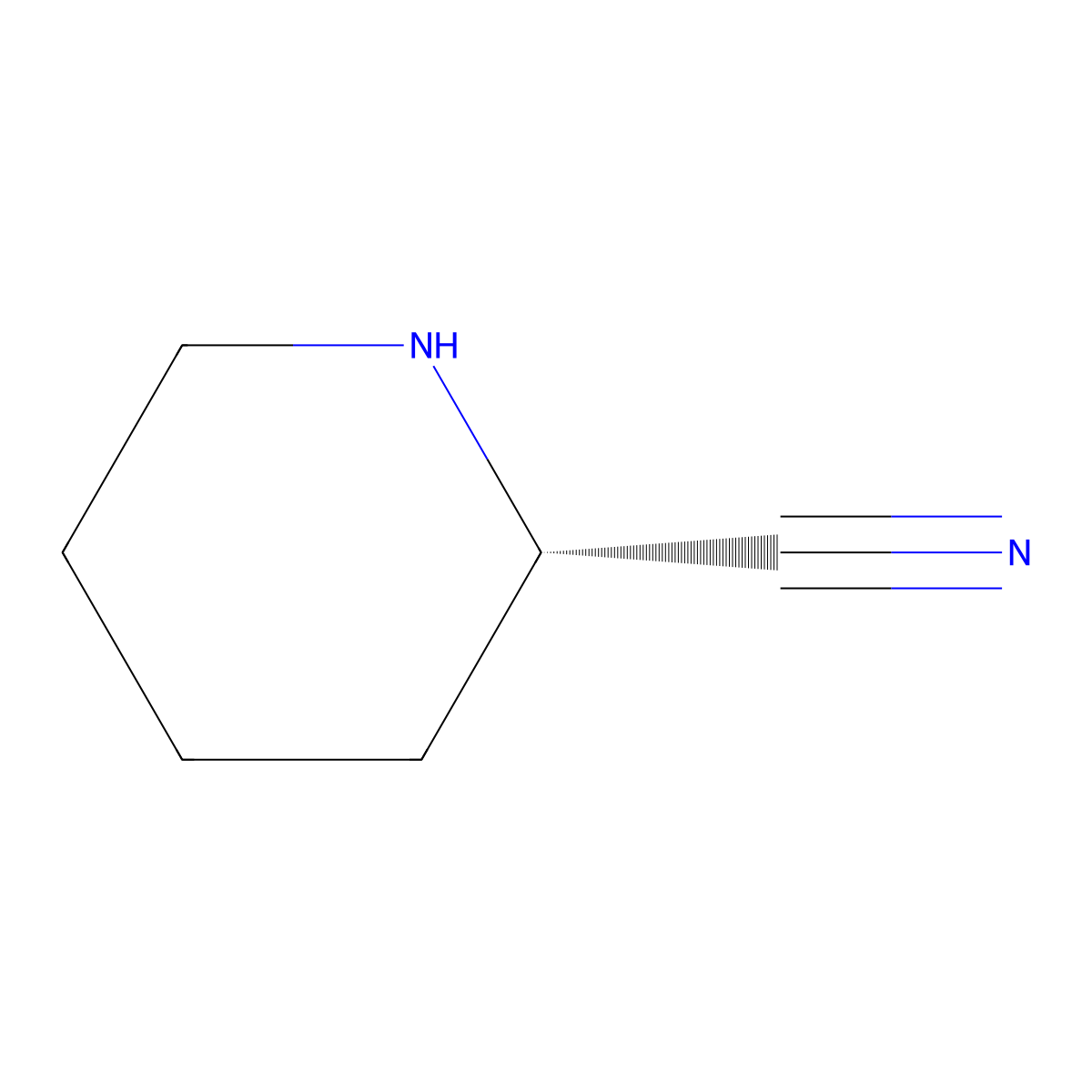 (S)-2-Cyanopiperidine molecular structure, CAS 1217629-89-4