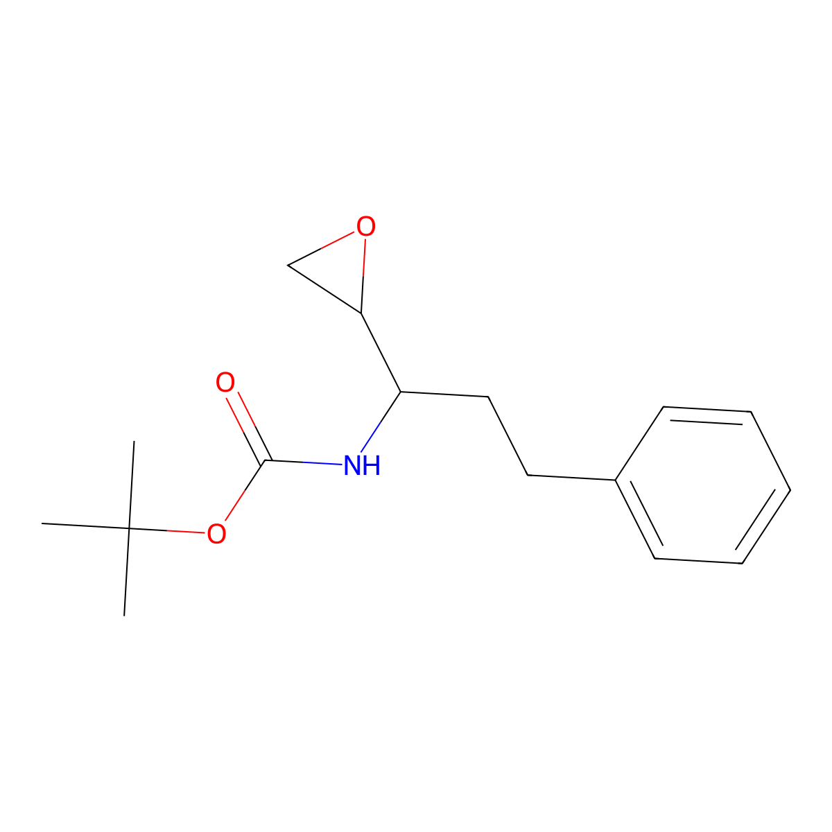 tert-Butyl ((S)-1-((R)-oxiran-2-yl)-3-phenylpropyl)carbamate molecular structure, CAS 1217636-74-2